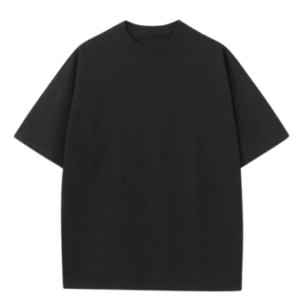 Premium Heavyweight 260 GSM Oversized Black T-Shirt